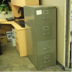 Grey Office Specialty 4 Drawer Vertical Legal File Cabinet